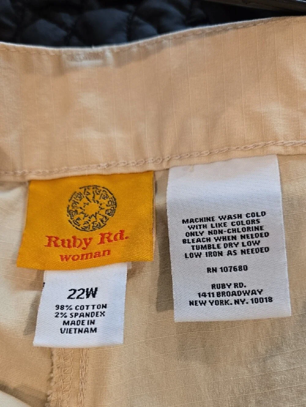 Ruby Rd. Straight Leg Pants in Light Yellow - Picture 2 of 6